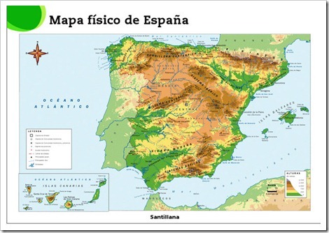 Mapa físico de España[3]