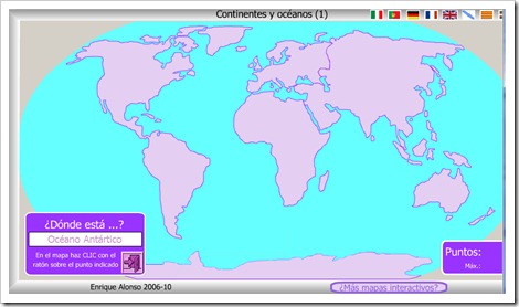 Continentes y océanos 1