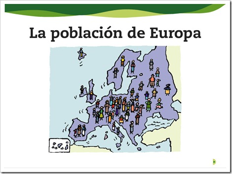 La poblaicón de Europa