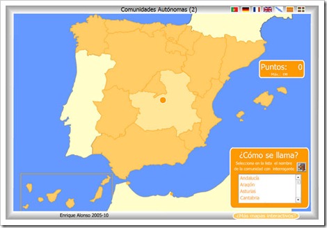 Mapa político España(comunidades autónomas) - Didactalia: material educativo