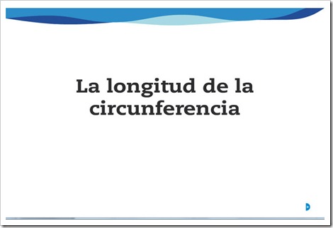 La longitud de la circunferencia
