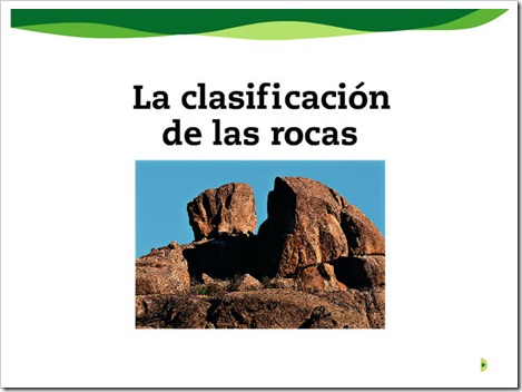 Clasificación de las rocas