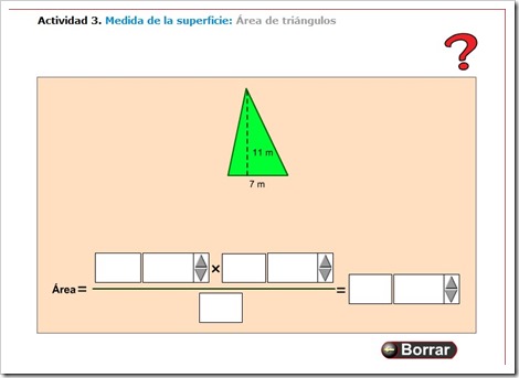 Área de triángulos